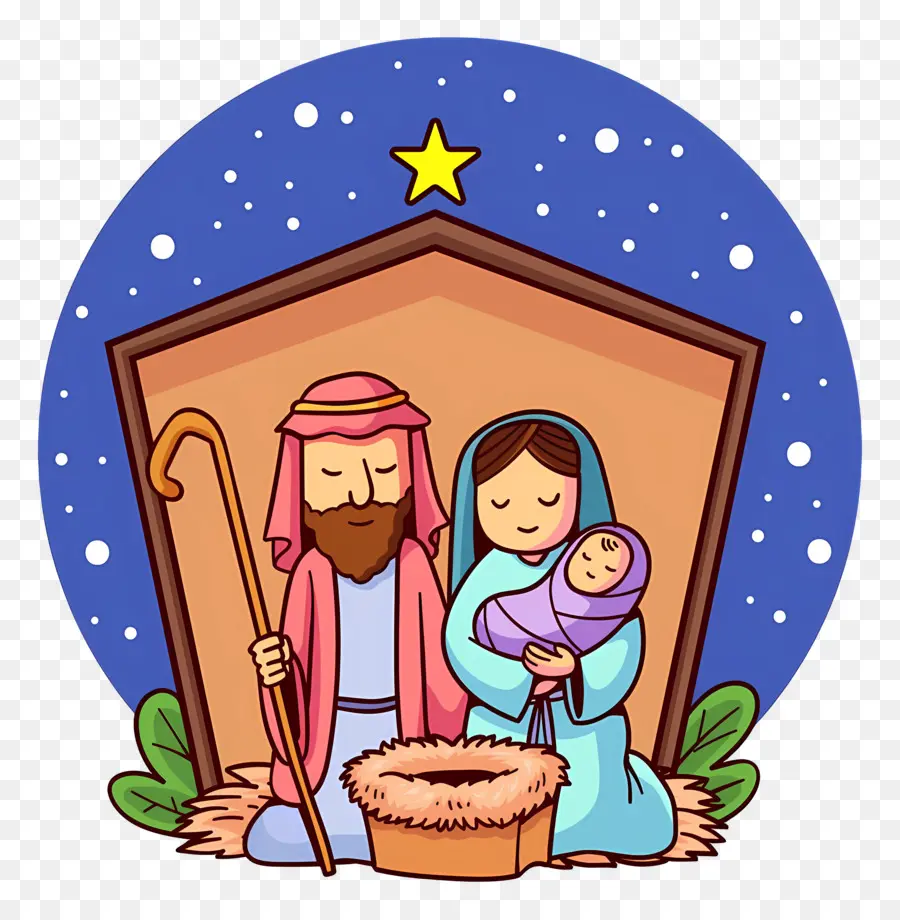 Crèche De Noël，Marie PNG