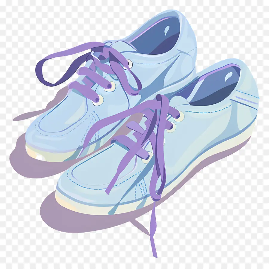 Chaussures Aquarelle，Chaussures Violettes PNG