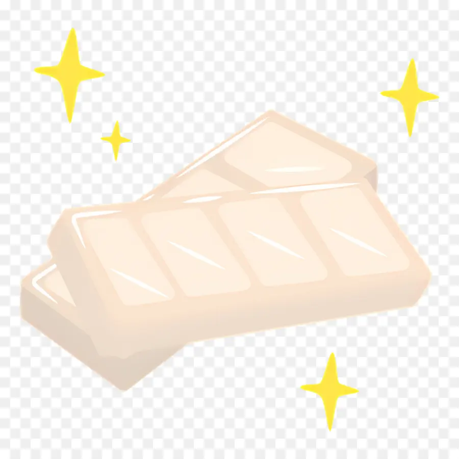 Barre De Chocolat，Chocolat Blanc PNG