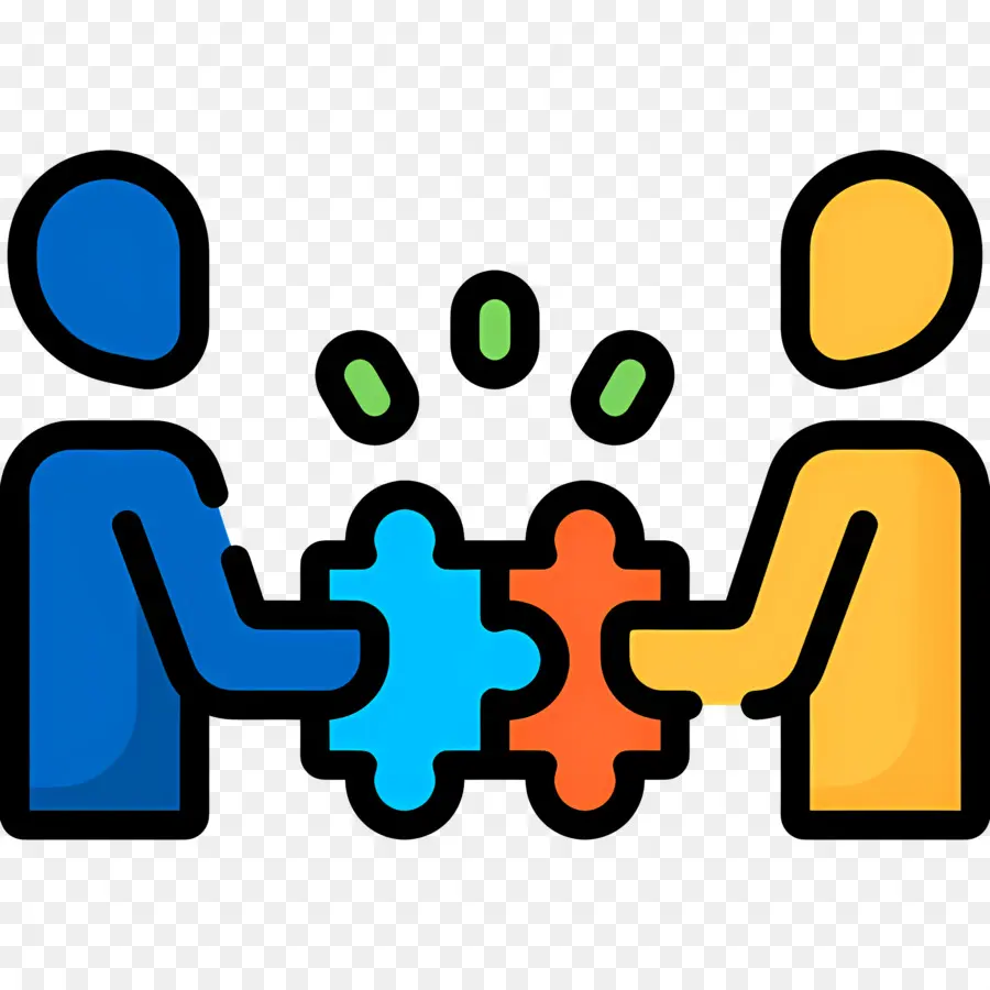 Collaboration，échange De Puzzles PNG