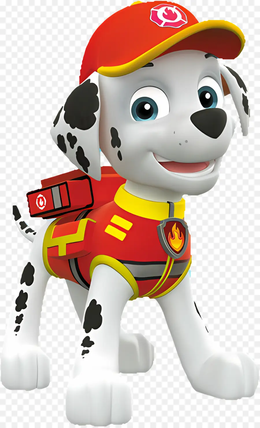 Pat'patrouille，Chiot Dalmatien En Tenue Rouge PNG