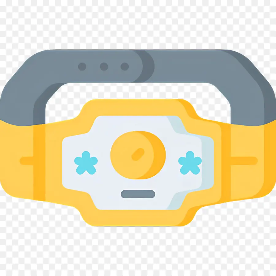 Ceinture De Boxe，Boombox Jaune PNG