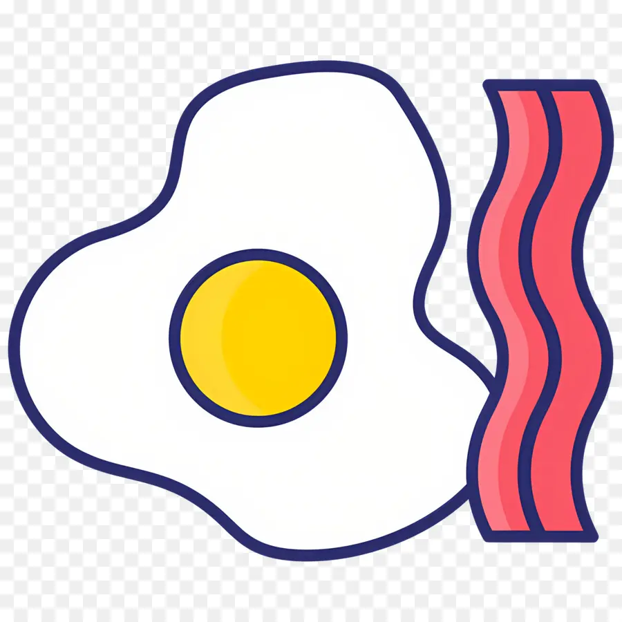 Bacon Et œufs，Oeuf Et Bacon PNG