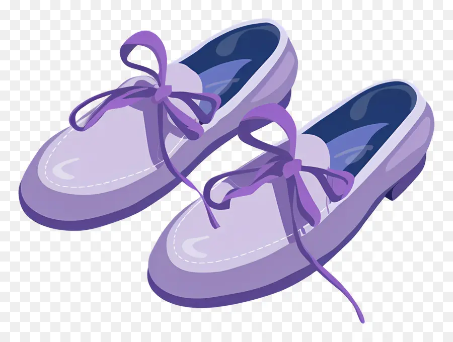 Chaussures Aquarelle，Chaussures Violettes PNG