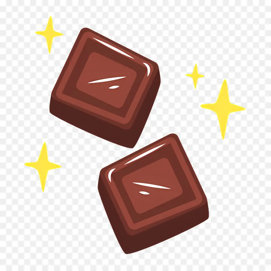 Barre De Chocolat，Carrés De Chocolat PNG