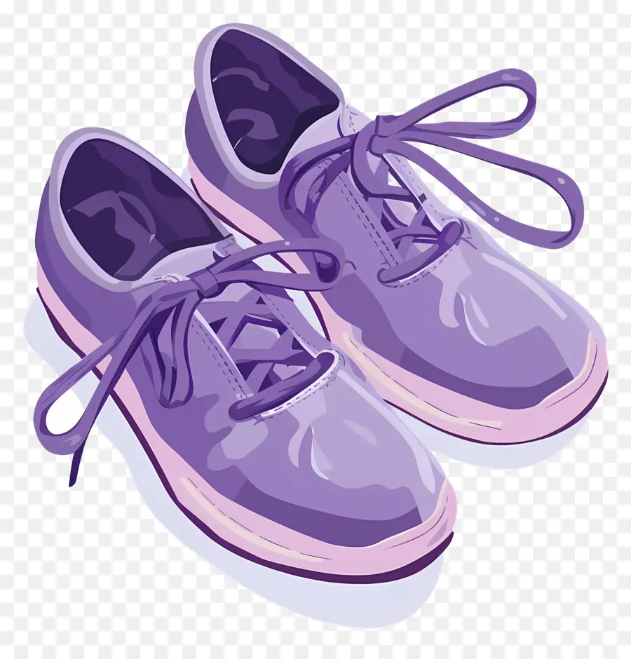 Chaussures Aquarelle，Chaussures Violettes PNG