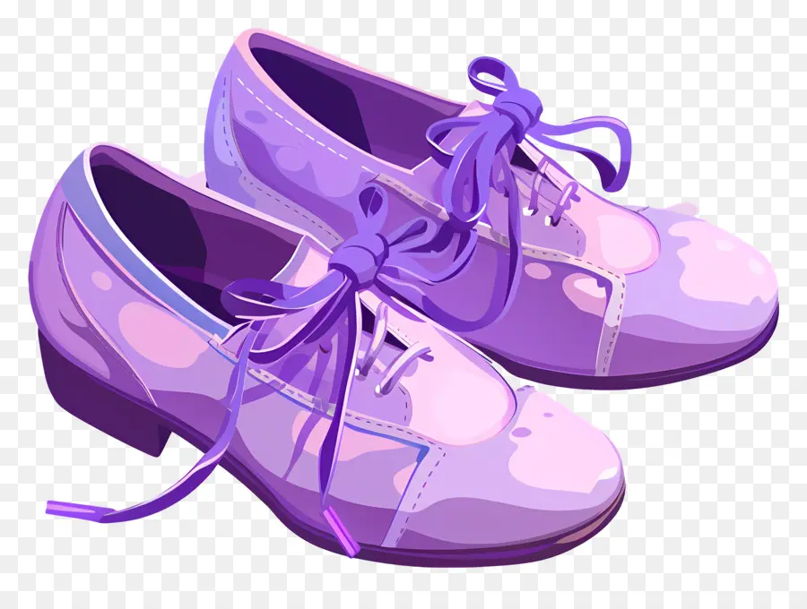 Chaussures Aquarelle，Chaussures Violettes PNG