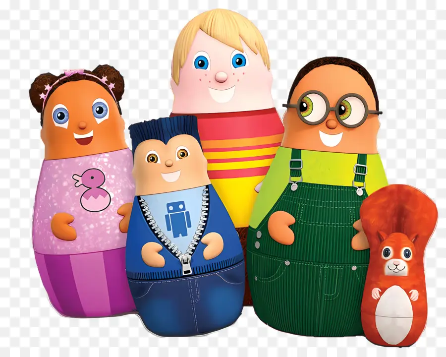 Héros D'higglytown，Famille De Poupées PNG