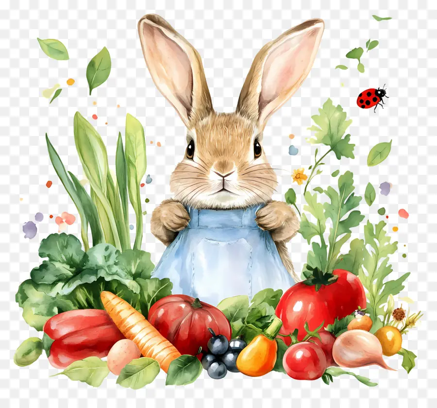 Pierre Lapin，Lapin Aux Légumes PNG