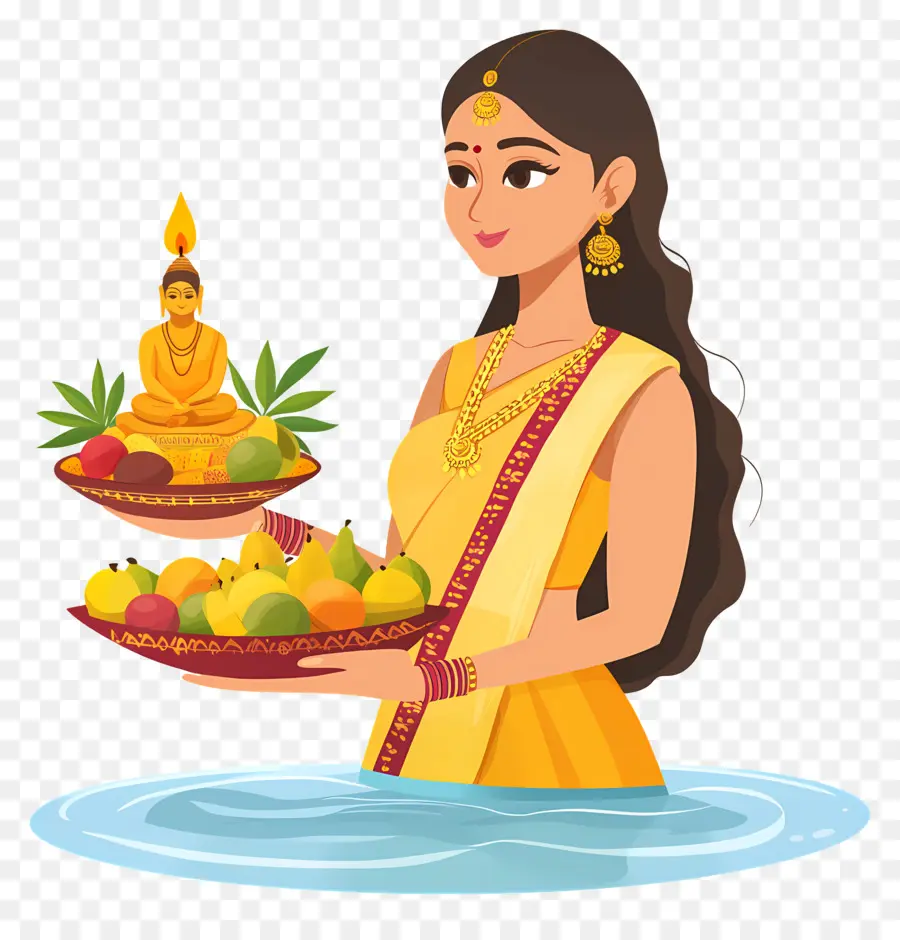 Chhath Puja，Femme Indienne PNG