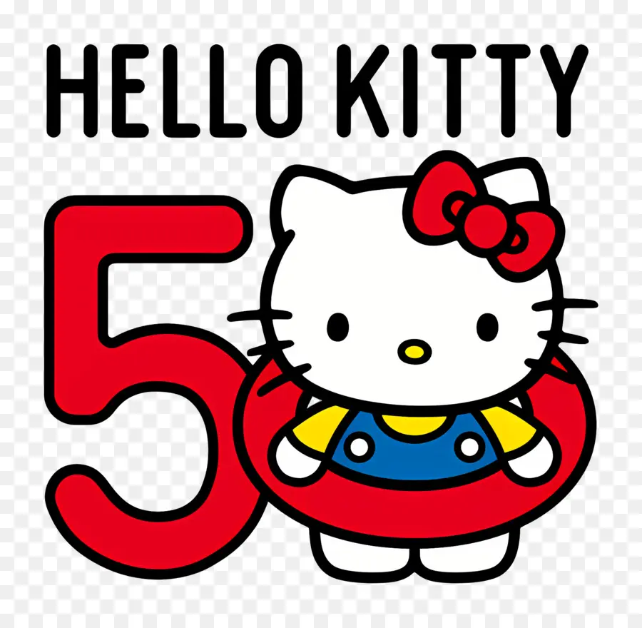 Bonjour Kitty，50ème Anniversaire PNG