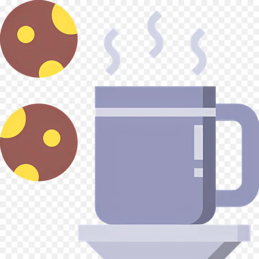 Chocolat Chaud Et Biscuits，Café Et Biscuits PNG