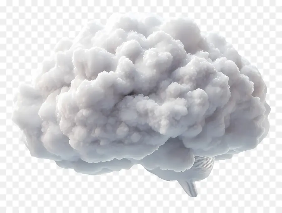 Cerveau，Nuage Bleu PNG