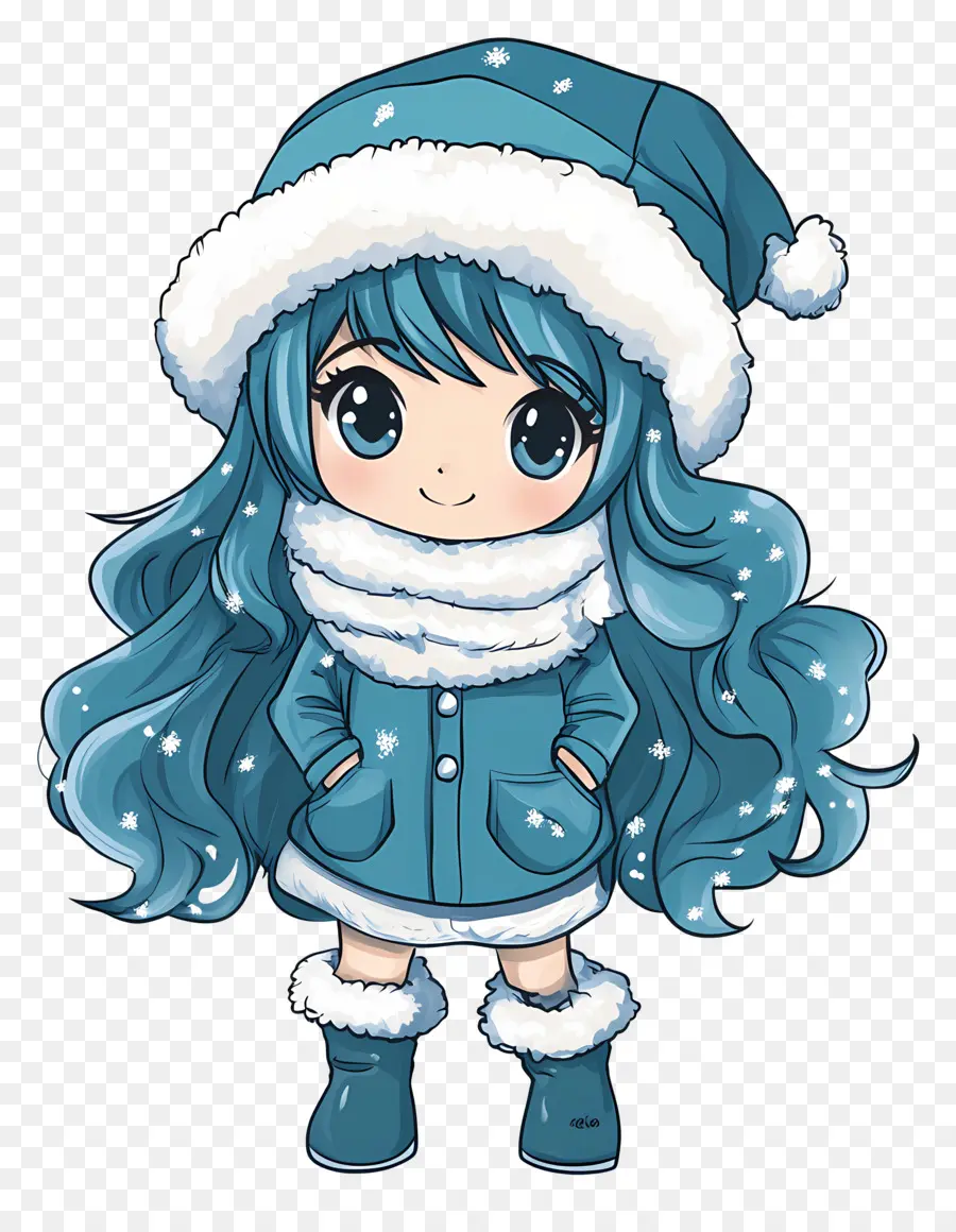 Fille D'hiver，Personnage Chibi PNG