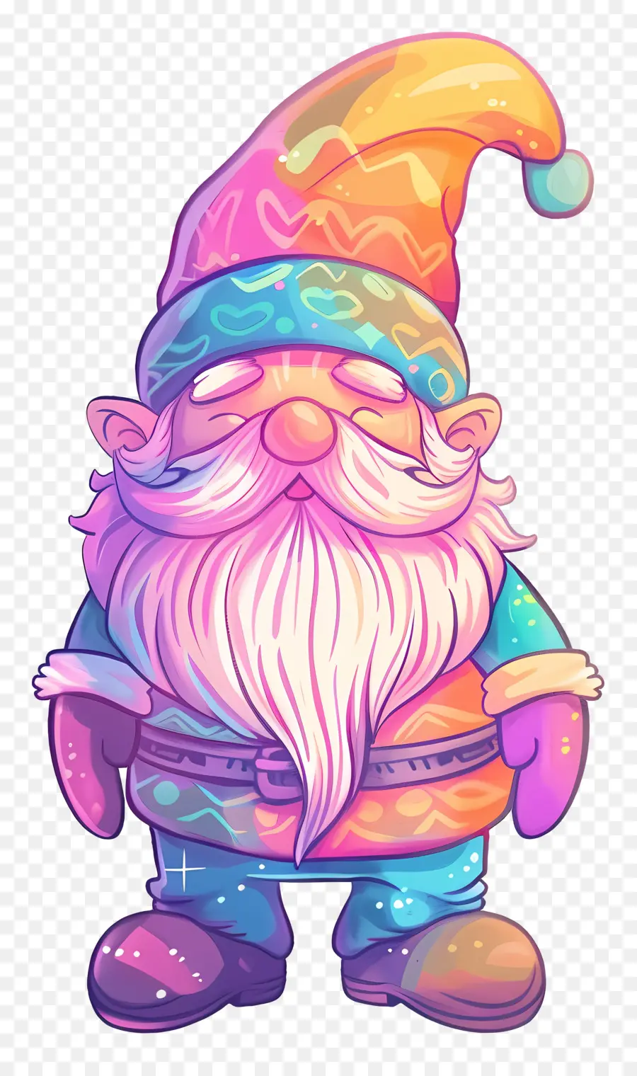 Gnome De Noël，Gnome Coloré PNG