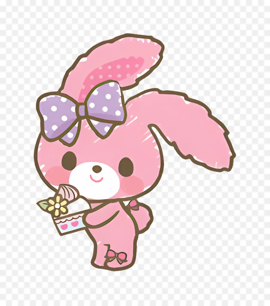 Bonbonrubbon，Lapin Rose PNG