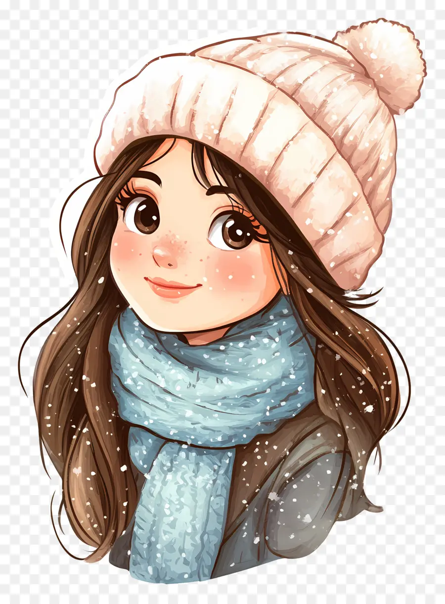 Fille D'hiver，Personnage Chibi PNG