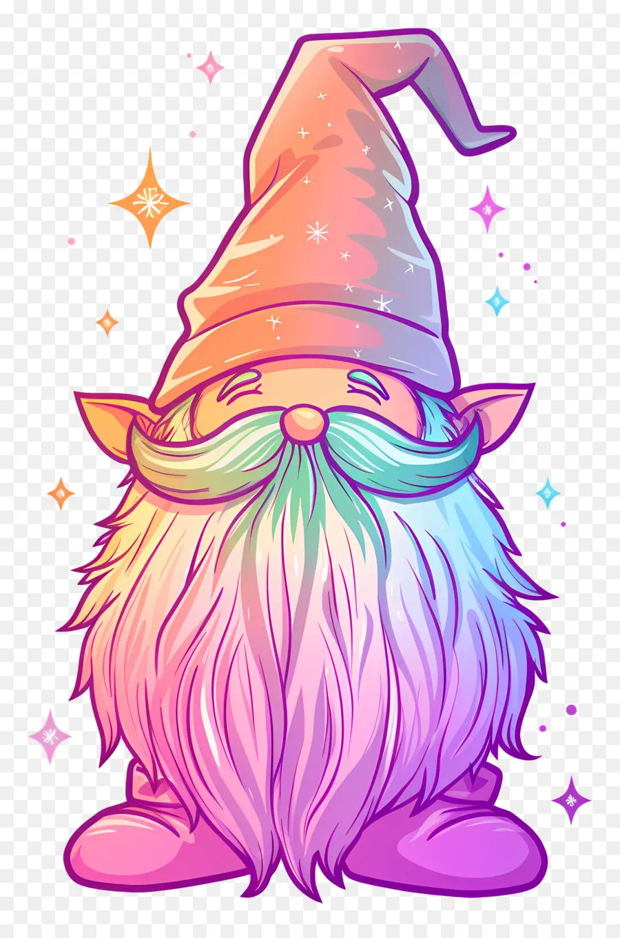 Gnome De Noël，Gnome Arc En Ciel PNG