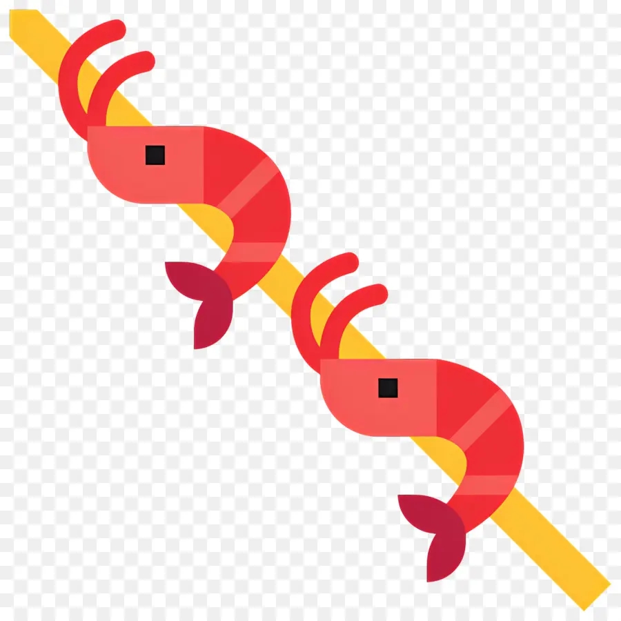 Crevettes Grillées，Brochettes De Crevettes PNG