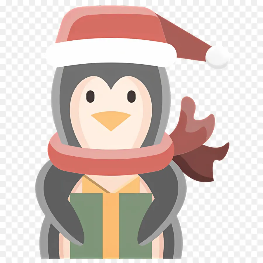 Pingouin De Noël，Pingouin Avec Bonnet De Noel PNG