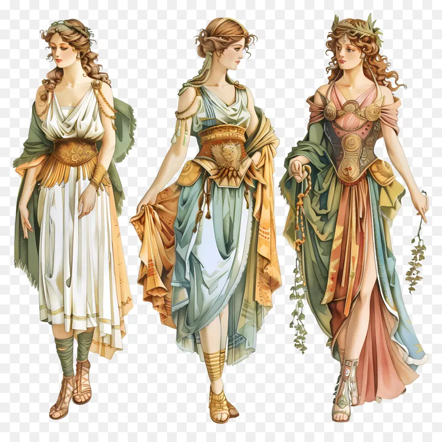 Femme Vintage，Femmes En Robes PNG