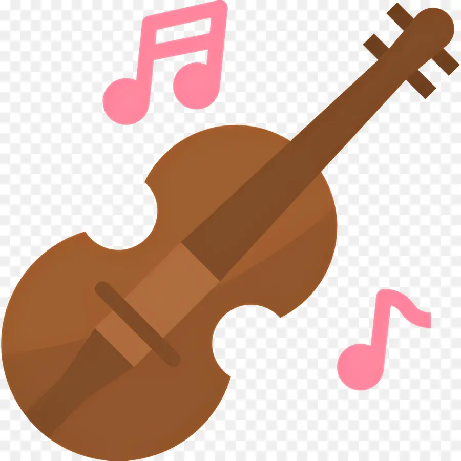 Violon，Violon Avec Notes PNG