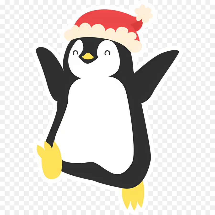 Pingouin De Noël，Pingouin Avec Bonnet De Noel PNG