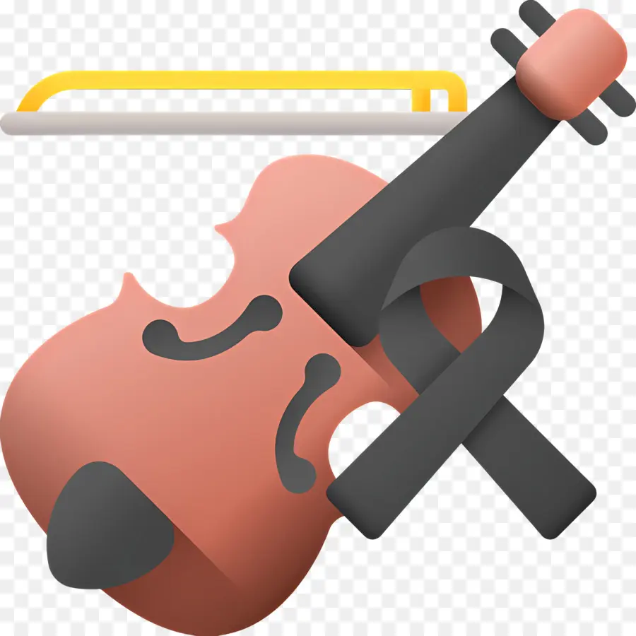 Violon，Violon Avec Archet PNG