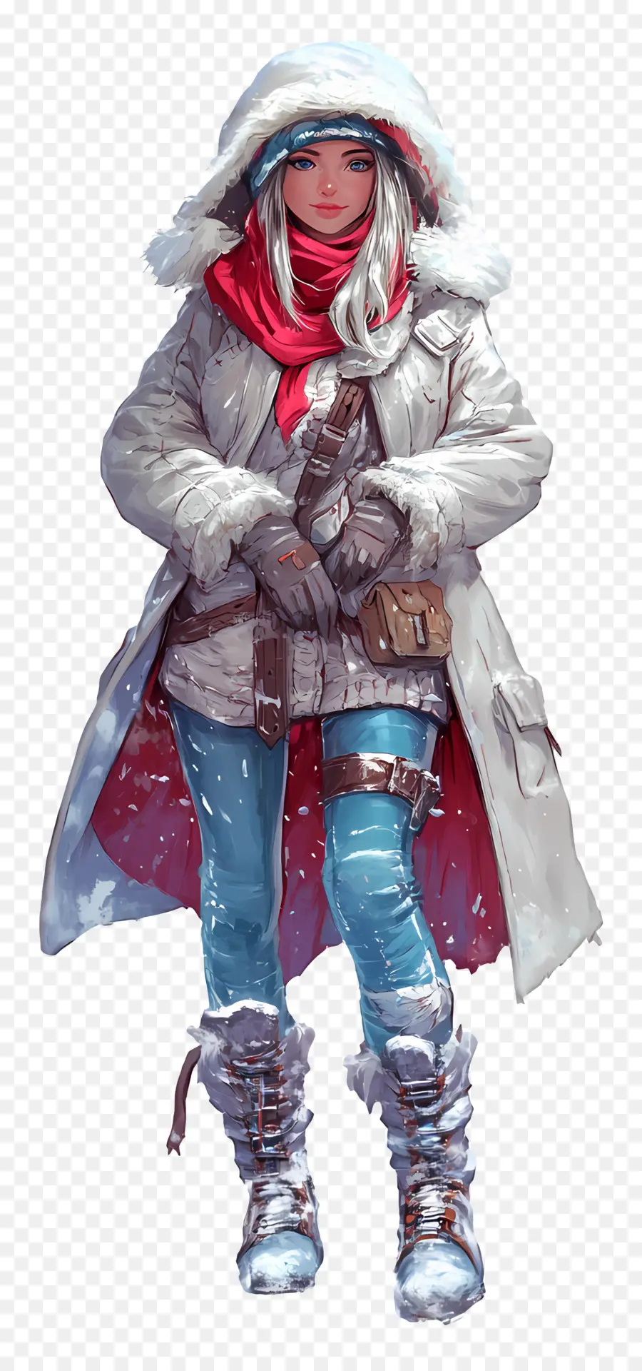 Fille D'hiver，Tenue D'hiver PNG