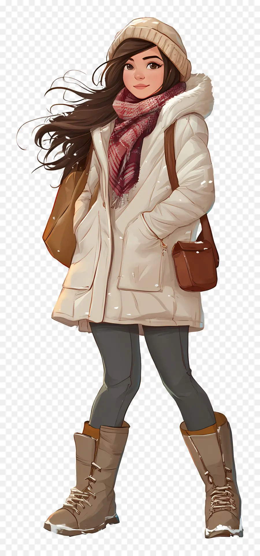 Fille D'hiver，Tenue D'hiver PNG