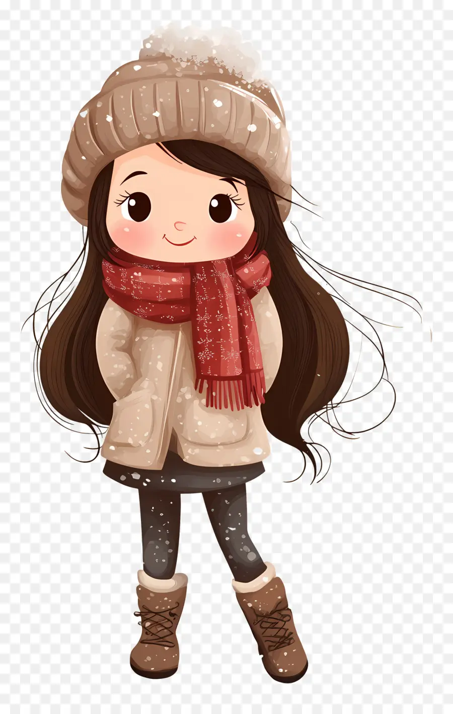 Fille D'hiver，Personnage Chibi PNG