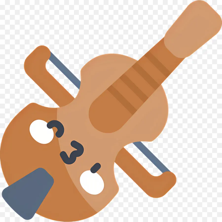 Violon，Violon Marron PNG