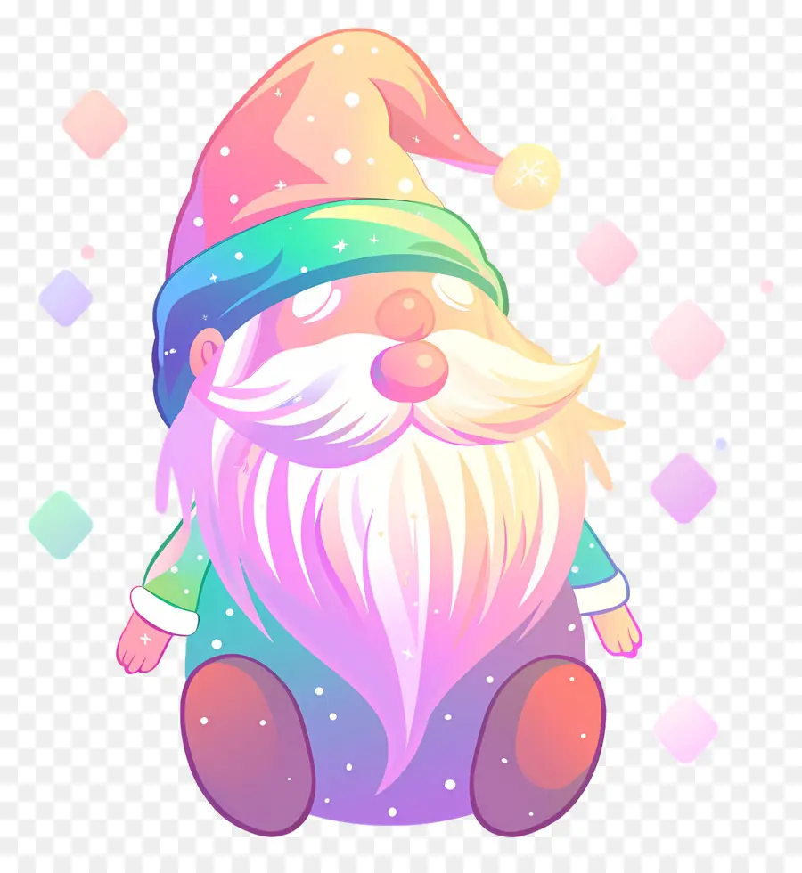 Gnome De Noël，Gnome Coloré PNG