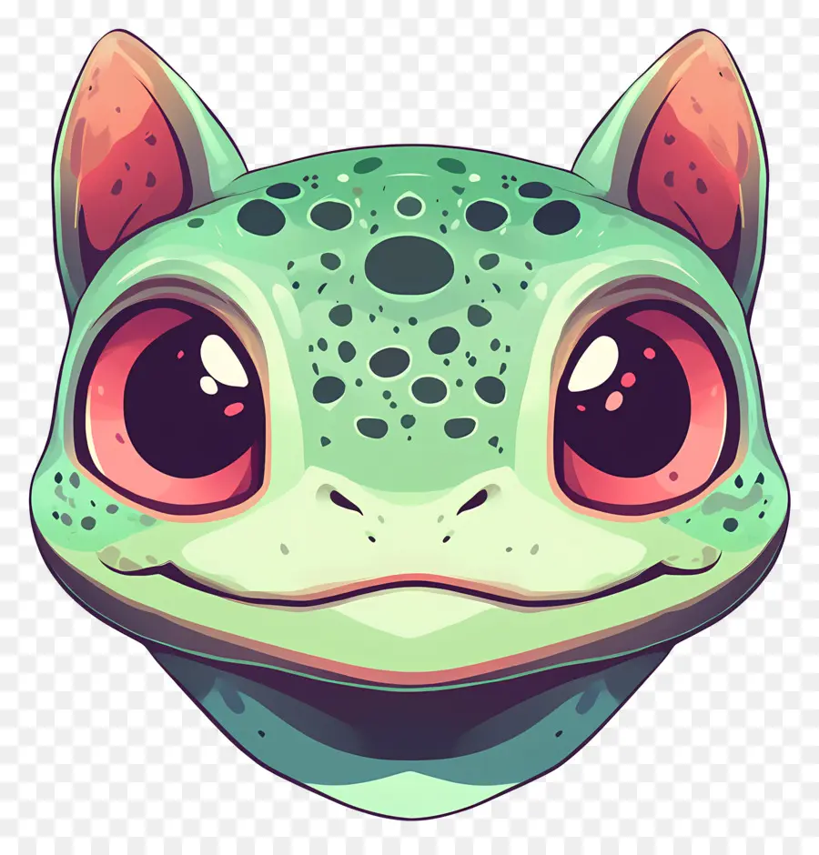 Bulbizarre，Visage De Reptile De Dessin Animé PNG