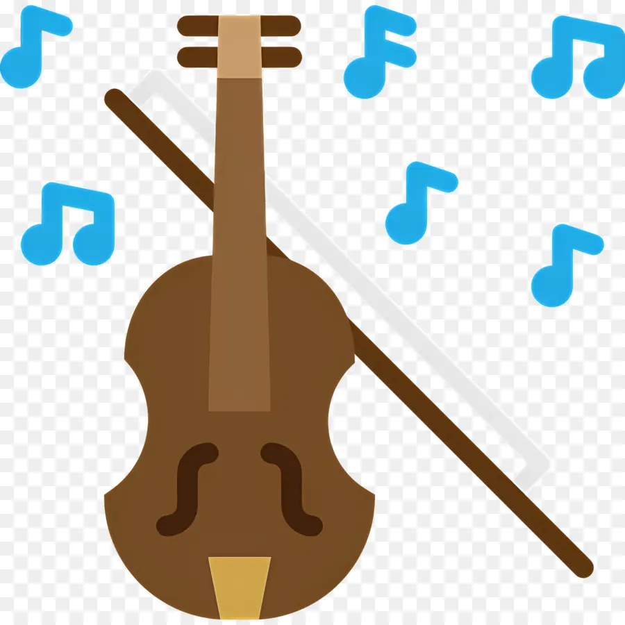 Violon，Violon Avec Notes PNG