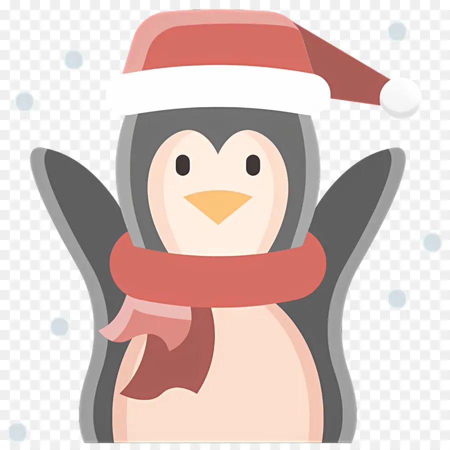 Pingouin De Noël，Pingouin Avec Bonnet De Noel PNG