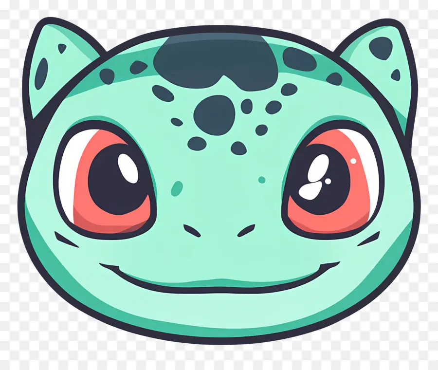 Bulbizarre，Visage De Reptile De Dessin Animé PNG