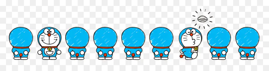 Doraemon，Chat Robot Bleu PNG