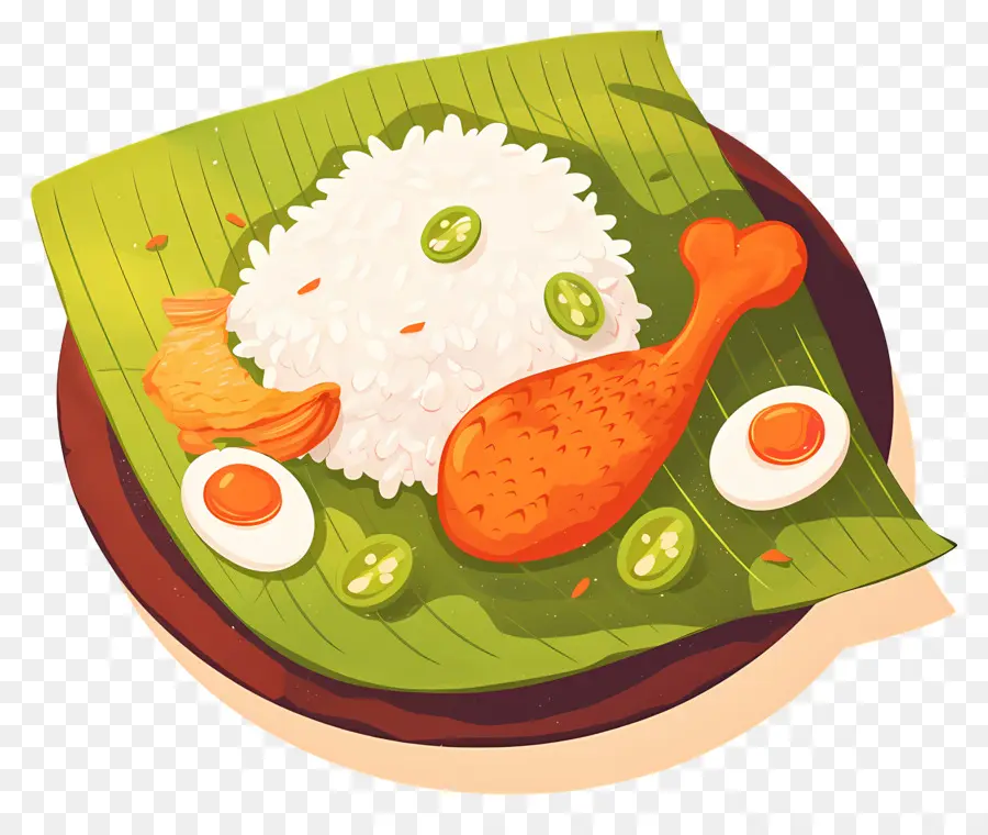 Nasi Gros，Riz Et Poulet PNG