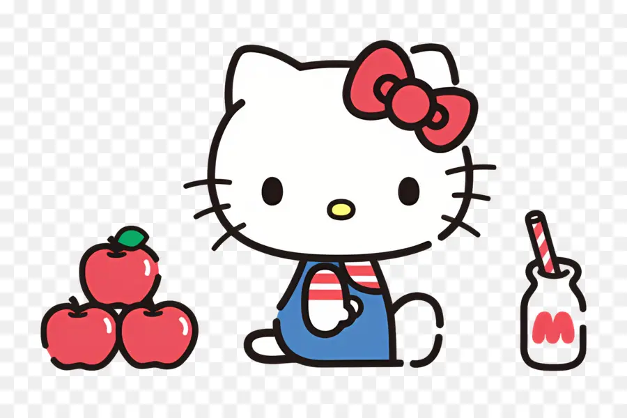 Bonjour Kitty，Pommes PNG