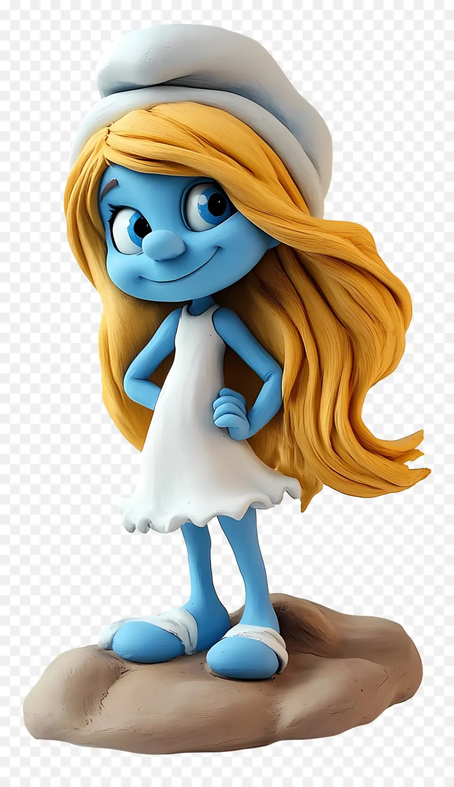 Schtroumpfette，Figurine Bleue PNG