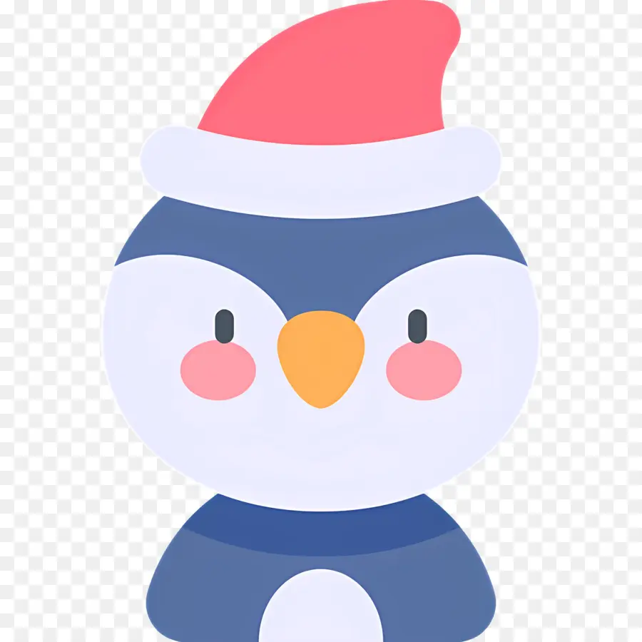 Pingouin De Noël，Pingouin Au Chapeau Rouge PNG