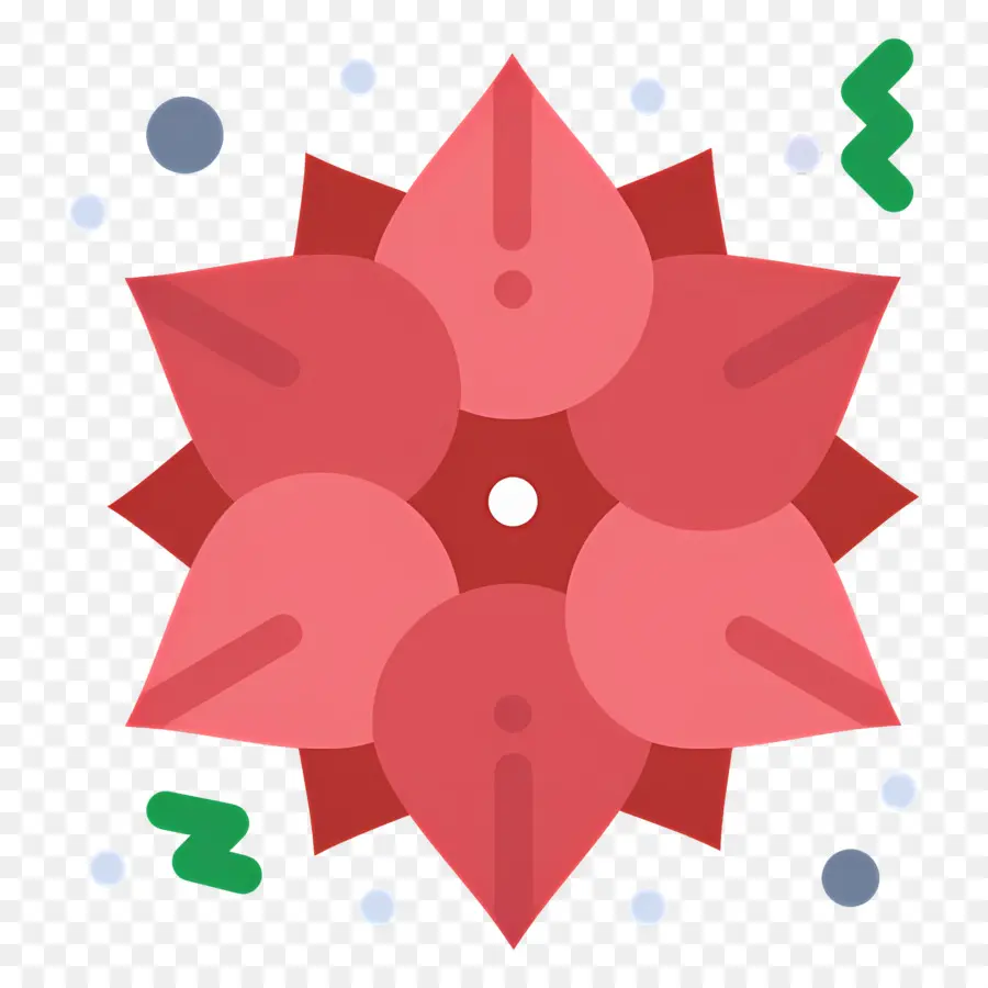 Poinsettia，Fleur Rouge PNG