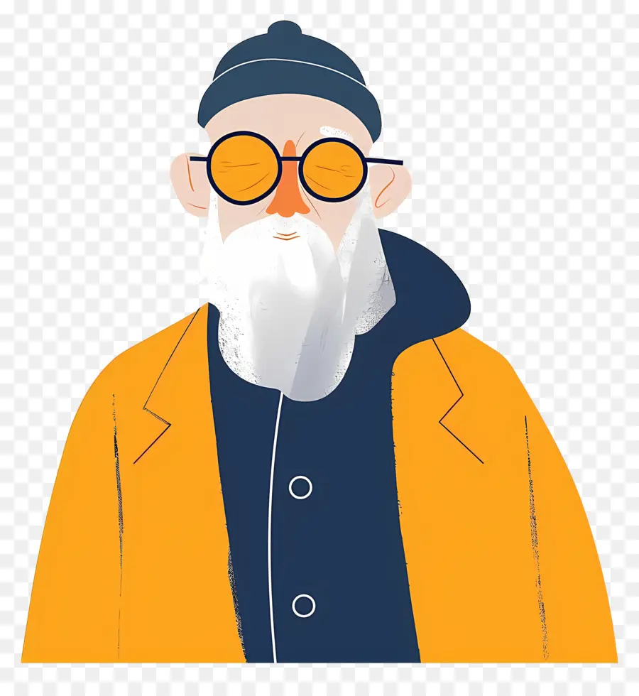 Vieillard，Vieil Homme à Lunettes PNG