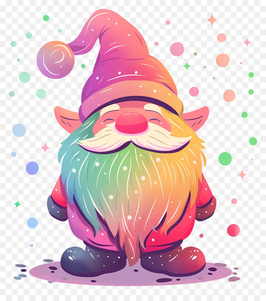 Gnome De Noël，Gnome Arc En Ciel PNG