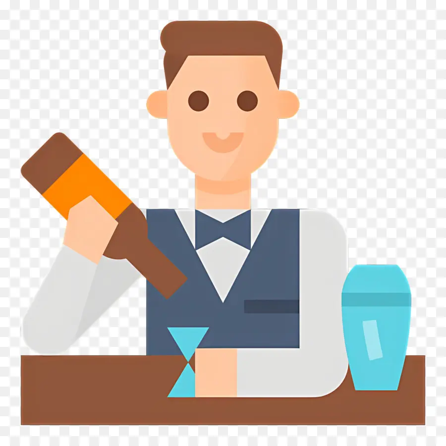 Barman，Bouteille PNG