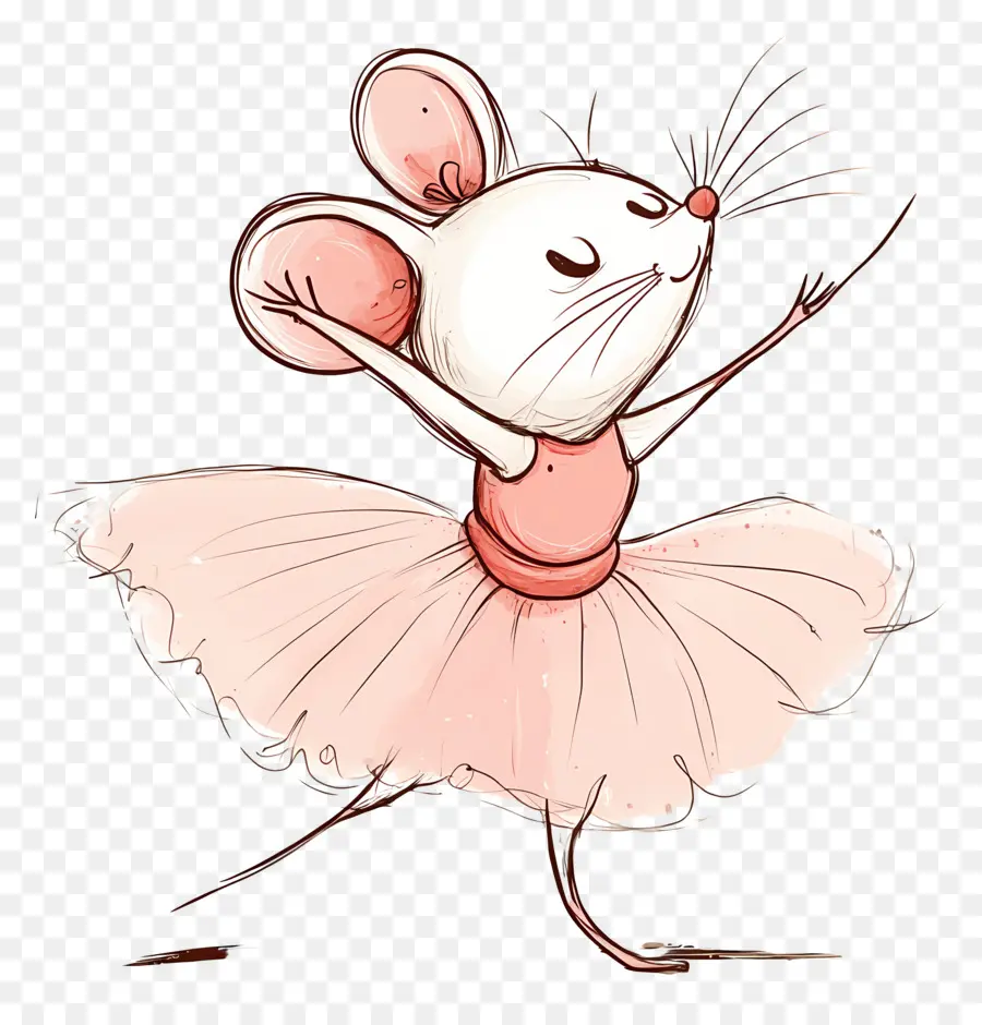 Souris De Ballet，Ballerine Souris PNG