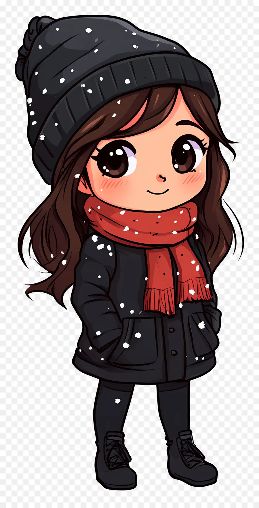 Fille D'hiver，Personnage Chibi PNG