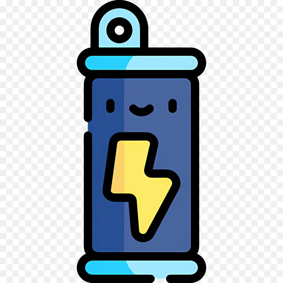 Boisson énergisante，Batterie Bleue PNG