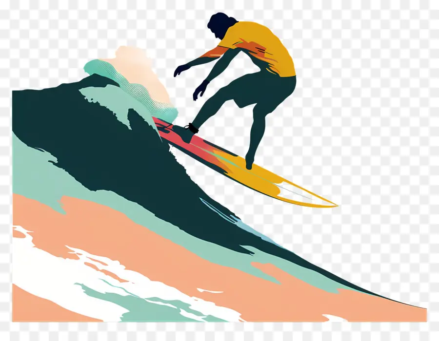 Surfeur，Vague PNG